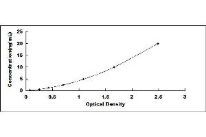 Typical standard curve (DAP3 ELISA 试剂盒)