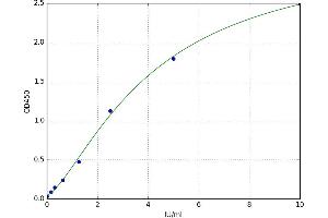 A typical standard curve (DKK2 ELISA 试剂盒)