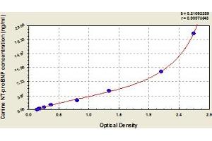 Typical Standard Curve (NT-ProBNP ELISA 试剂盒)