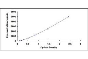 Typical standard curve (TIMP4 ELISA 试剂盒)