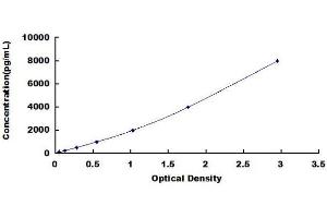 Typical standard curve