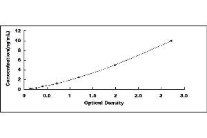 Typical standard curve