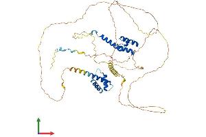 AlphaFold protein structure predicition of Human Recombinant HIRIP3 Protein, UniprotID Q9BW71