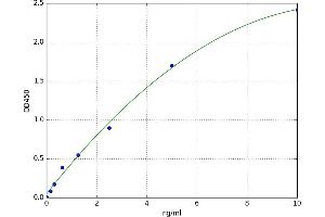 A typical standard curve (TALDO1 ELISA 试剂盒)