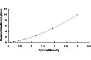 Typical standard curve (DOCK4 ELISA 试剂盒)