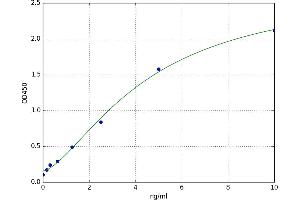 A typical standard curve (GPBAR1 ELISA 试剂盒)
