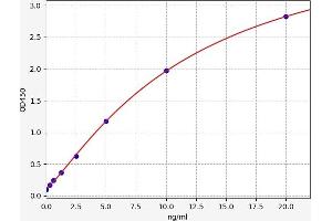 Typical standard curve (PA2G4 ELISA 试剂盒)