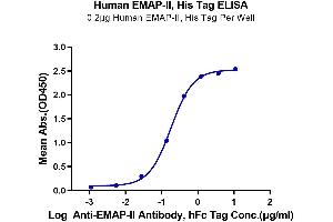 ELISA image for Aminoacyl tRNA Synthetase Complex-Interacting Multifunctional Protein 1 (AIMP1) (AA 2-312) protein (His tag) (ABIN7274505)