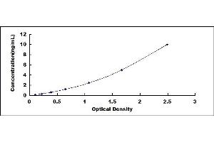 Typical standard curve (ETFDH ELISA 试剂盒)