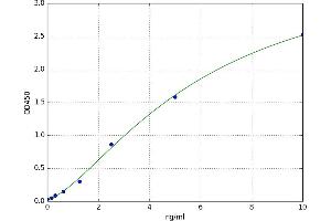 A typical standard curve (COX IV ELISA 试剂盒)