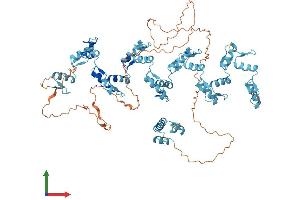 AlphaFold protein structure predicition of Human Recombinant ZNF33B Protein, UniprotID Q06732