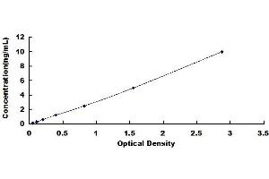 Typical standard curve (Cyclin D3 ELISA 试剂盒)