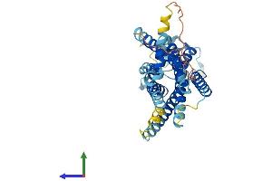 AlphaFold protein structure predicition of Mouse Recombinant Lpar3 Protein, UniprotID Q9EQ31