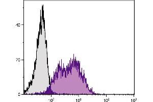 Human peripheral blood lymphocytes were stained with Mouse Anti-Human CD54-PE. (ICAM1 抗体  (Biotin))