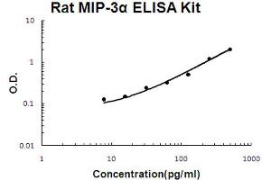 Rat MIP-3 alpha/CCL20 Accusignal ELISA Kit Rat MIP-3 alpha/CCL20 AccuSignal ELISA Kit standard curve. (CCL20 ELISA 试剂盒)