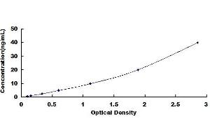 Typical standard curve (CYP27B1 ELISA 试剂盒)