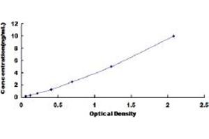 Typical standard curve (INPP4A ELISA 试剂盒)