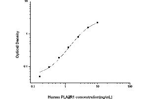 Typical standard curve (PLA2R1 ELISA 试剂盒)