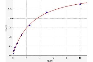 Typical standard curve (CTNND1 ELISA 试剂盒)