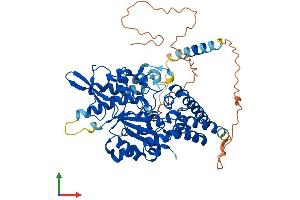 AlphaFold protein structure predicition of Mouse Recombinant Chst15 Protein, UniprotID Q91XQ5