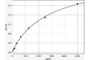 Typical standard curve (NPTXR ELISA 试剂盒)
