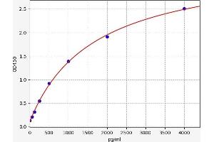 Typical standard curve (CD40 Ligand ELISA 试剂盒)