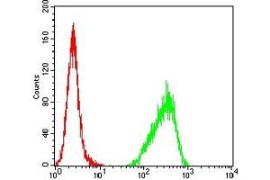 Flow Cytometry (FACS) image for anti-Basigin (Ok Blood Group) (BSG) (AA 138-323) antibody (ABIN7193669)