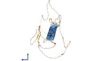 AlphaFold protein structure predicition of Mouse Recombinant Akap5 Protein, UniprotID D3YVF0