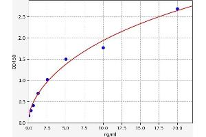 Typical standard curve (NFKBIE ELISA 试剂盒)