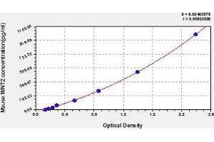 Typical Standard Curve (WNT2 ELISA 试剂盒)