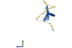 AlphaFold protein structure predicition of Human Recombinant VPS37D Protein, UniprotID Q86XT2