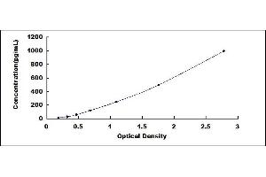 Typical standard curve (ACVA ELISA 试剂盒)