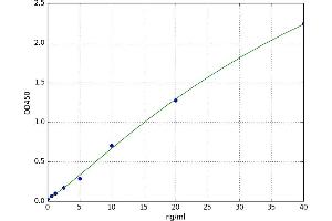A typical standard curve (SESN1 ELISA 试剂盒)