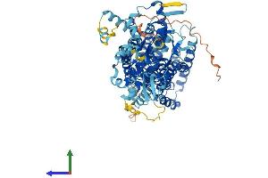 Protein Structure (PS) image for Solute Carrier Family 26, Member 3 (SLC26A3) (AA 1-764) protein (His tag) (ABIN7555349)