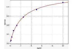 Typical standard curve (Neuregulin 2 ELISA 试剂盒)