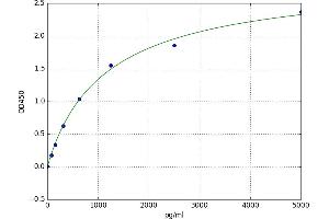 A typical standard curve (ENOS ELISA 试剂盒)