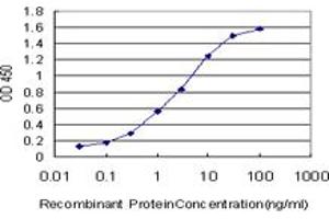 Detection limit for recombinant GST tagged ATOX1 is approximately 0. (ATOX1 抗体  (AA 1-68))