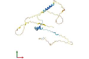 AlphaFold protein structure predicition of Mouse Recombinant Ccdc117 Protein, UniprotID Q6PB51