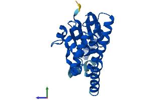 AlphaFold protein structure predicition of Mouse Recombinant Gsta1 Protein, UniprotID P13745