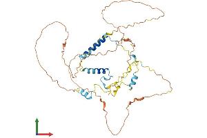 AlphaFold protein structure predicition of Mouse Recombinant S100pbp Protein, UniprotID Q9D5K4 (S100PBP Protein (AA 1-396) (His tag))