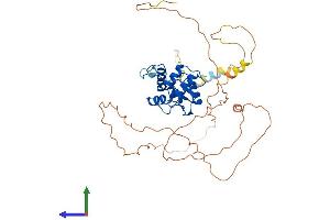 AlphaFold protein structure predicition of Mouse Recombinant Arfgap1 Protein, UniprotID Q9EPJ9