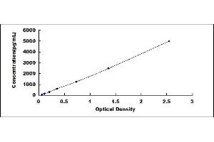 Typical standard curve (CXCR4 ELISA 试剂盒)