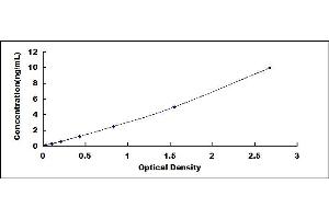 Typical standard curve (IgG2a ELISA 试剂盒)