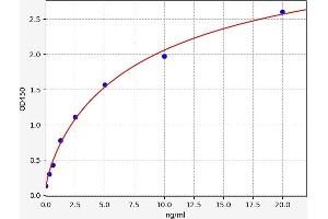 Typical standard curve (Macrophage Scavenger Receptor 1 ELISA 试剂盒)