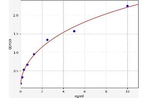 Typical standard curve (HSF2 ELISA 试剂盒)