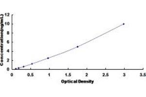 Typical standard curve (LDLRAP1 ELISA 试剂盒)