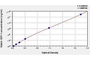 Typical standard curve (CXCL12 ELISA 试剂盒)
