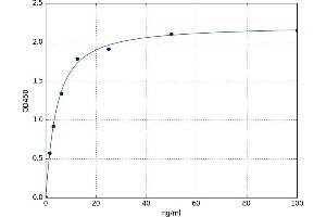 A typical standard curve (FNDC5 ELISA 试剂盒)