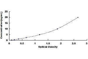 Typical standard curve (MYH6 ELISA 试剂盒)