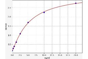 Typical standard curve (CD43 ELISA 试剂盒)